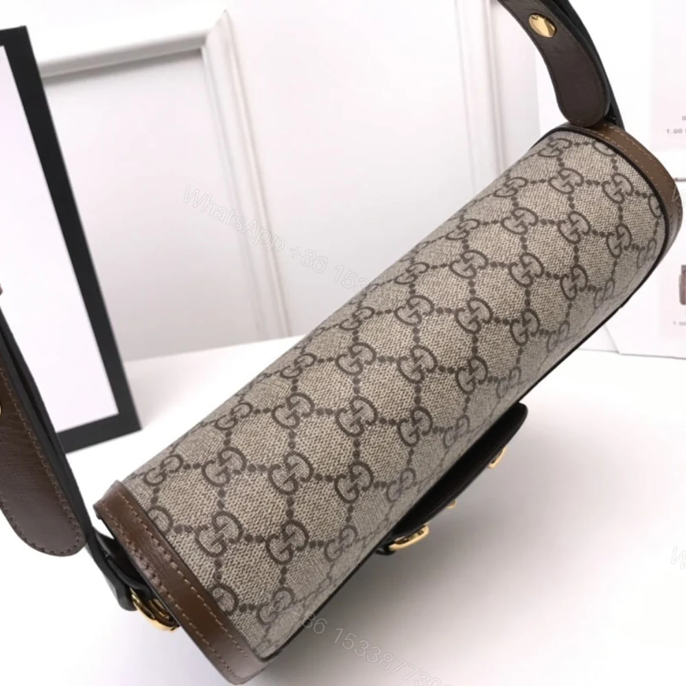 View 5 of Gucci Horsebit 1955 Shoulder Bag Beige And Brown 25Cm 602204 92TCG 8563