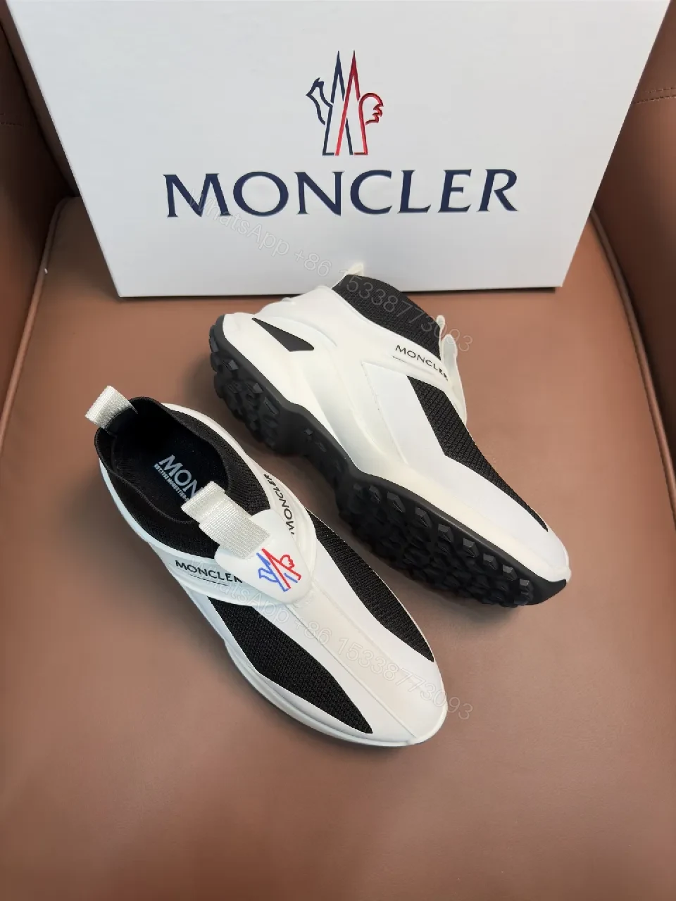 View 8 of Moncler Mesh Knit Runner: Modern Comfort Sneakers