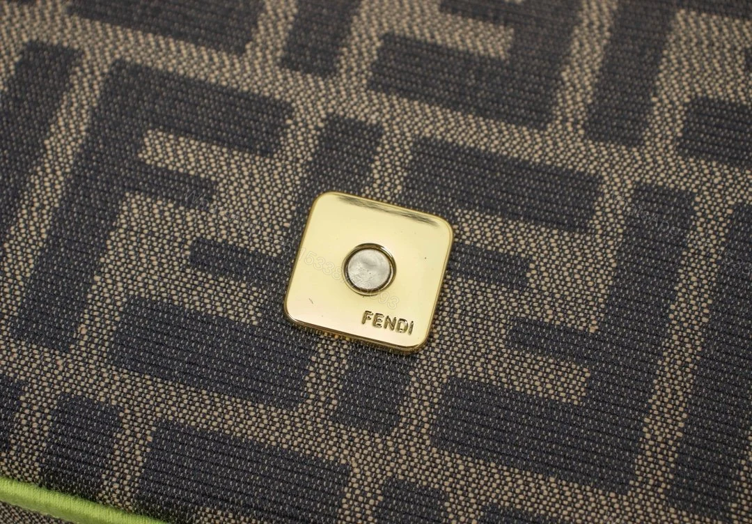 View 6 of Fendi Baguette Brown Fabric Bag