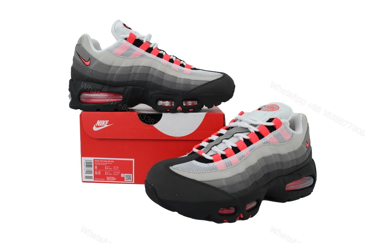 View 7 of Nike Air Max 95 'Big Bubble - Solar Red' IM7410-001