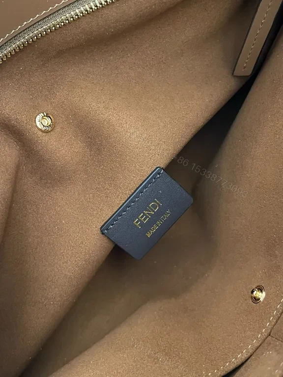 View 5 of Luxurious Fendi Fur Bag: Gold-Logo, Soft Texture, chic silhouette