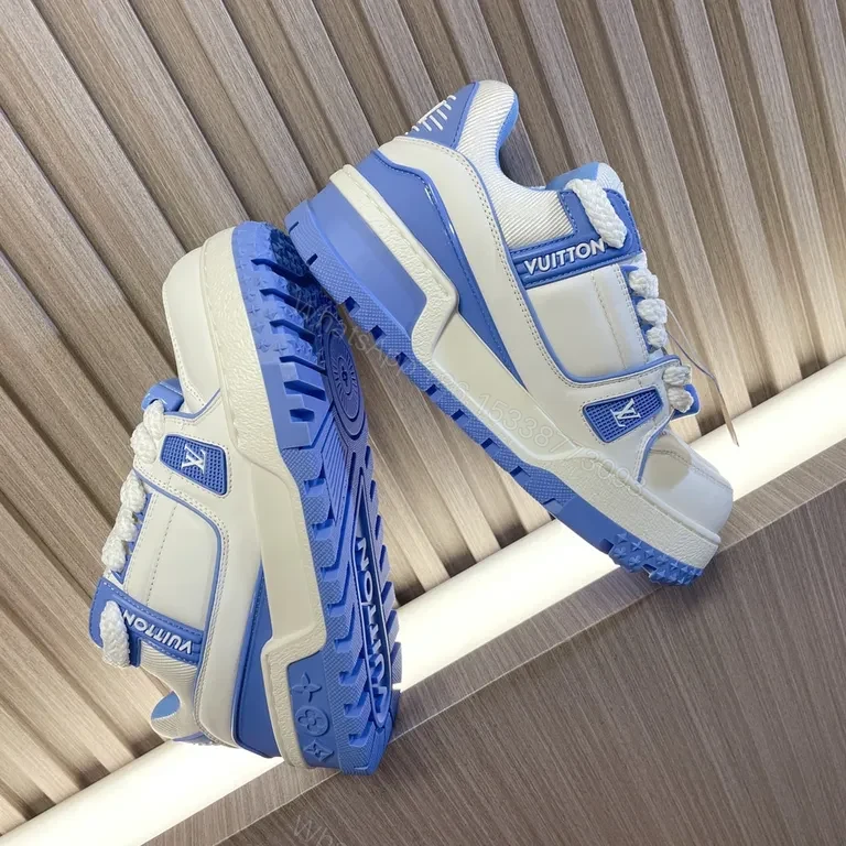 View 8 of Chic Tech-Texture LV-Inspired Sneaker: Cloud Comfort