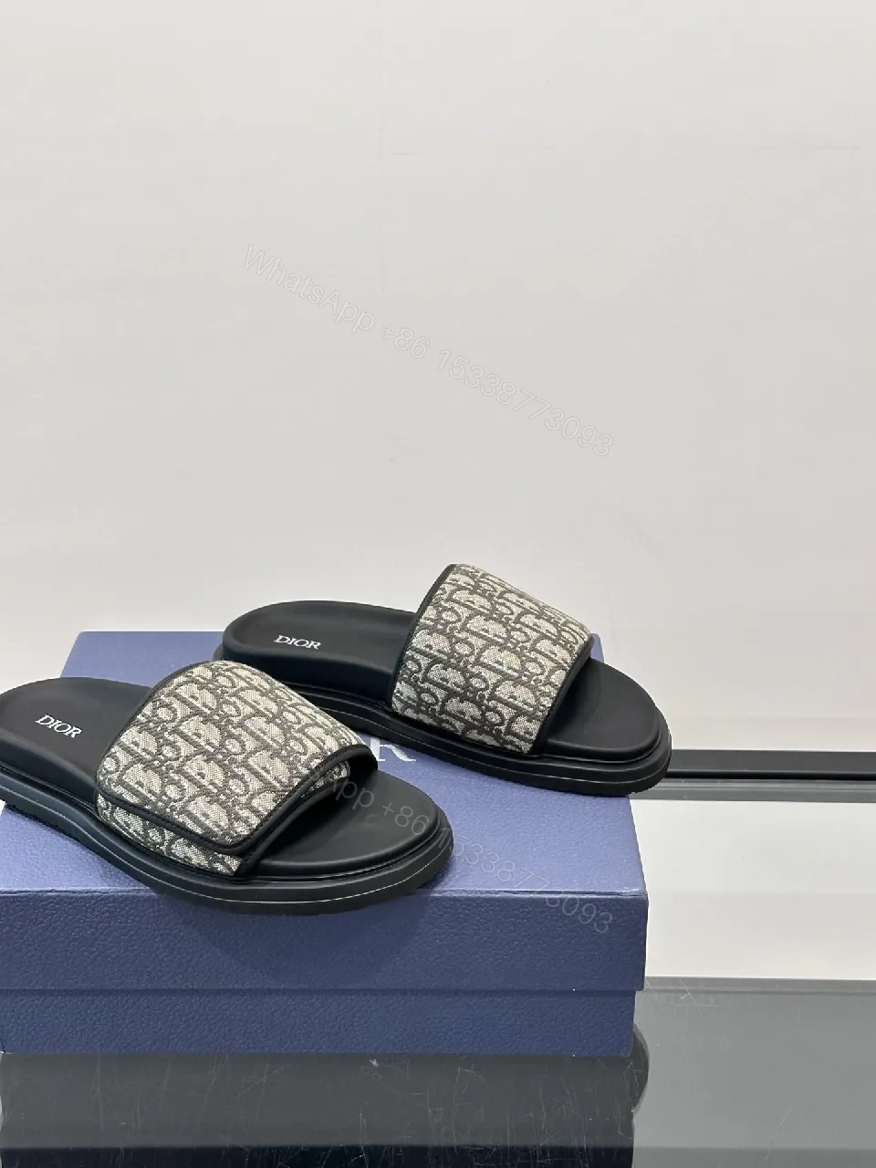 View 8 of Patterned Jacquard Slide Sandals – All-Day Comfort, Luxury Casual