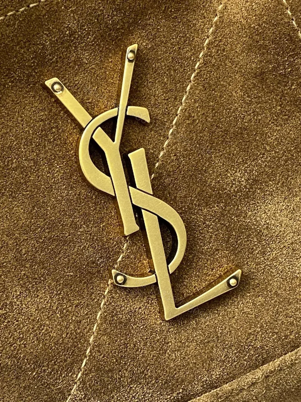 View 8 of Cognac Suede Shoulder Bag with Chain Strap – Luxe Everyday Style
