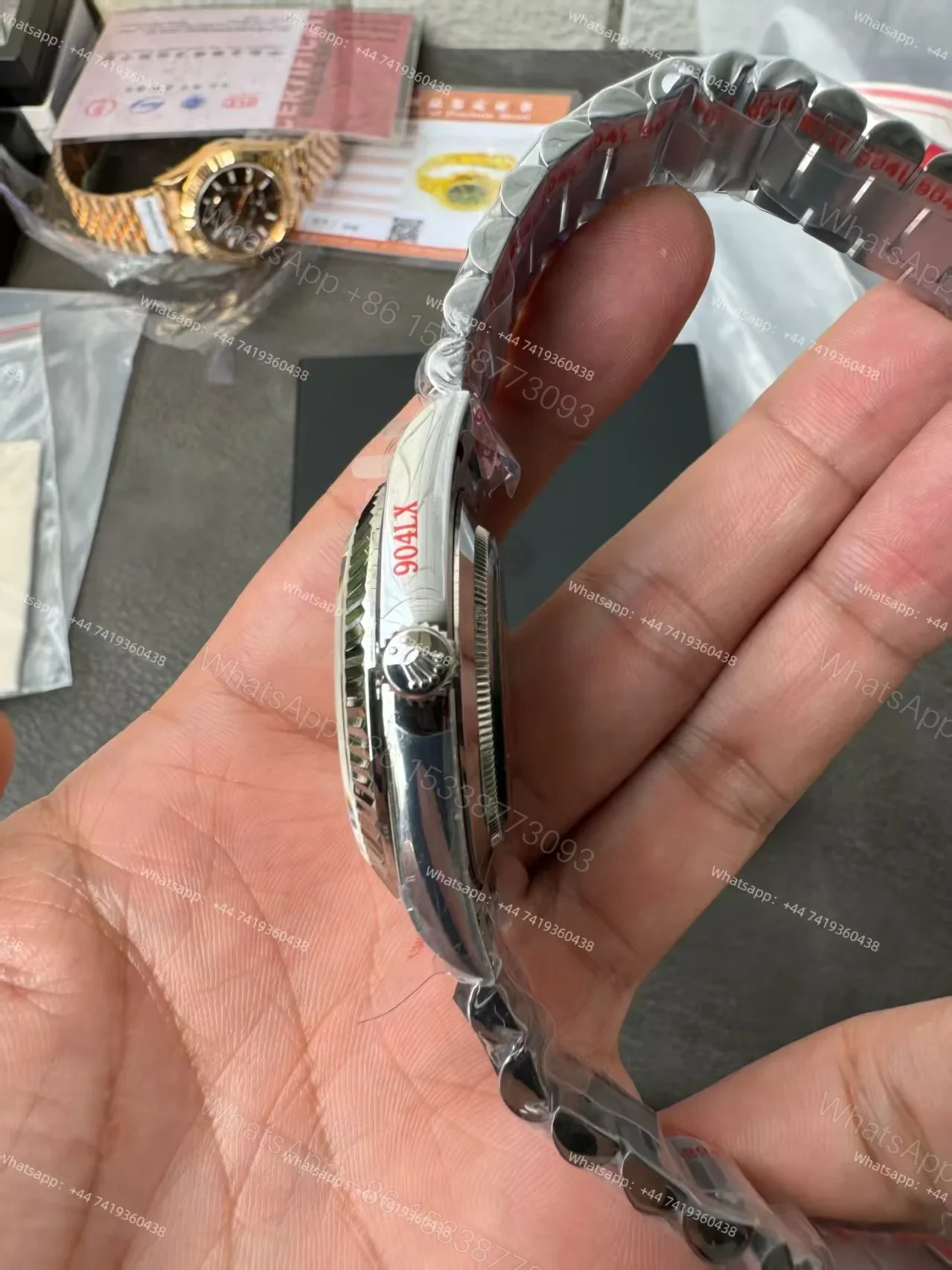 View 6 of Rolex Day-Date M228239-0055 1:1 Replica Meteorite Dial 40MM 3255 Movement Presidential Bracelet Super Clone Watch