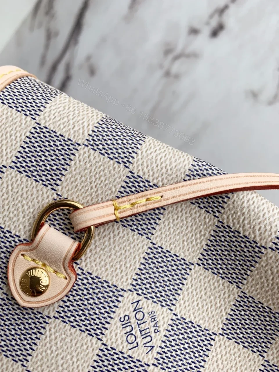 View 3 of Louis Vuitton LV Neverfull Handbags Caro Pattern 32x29x17cm