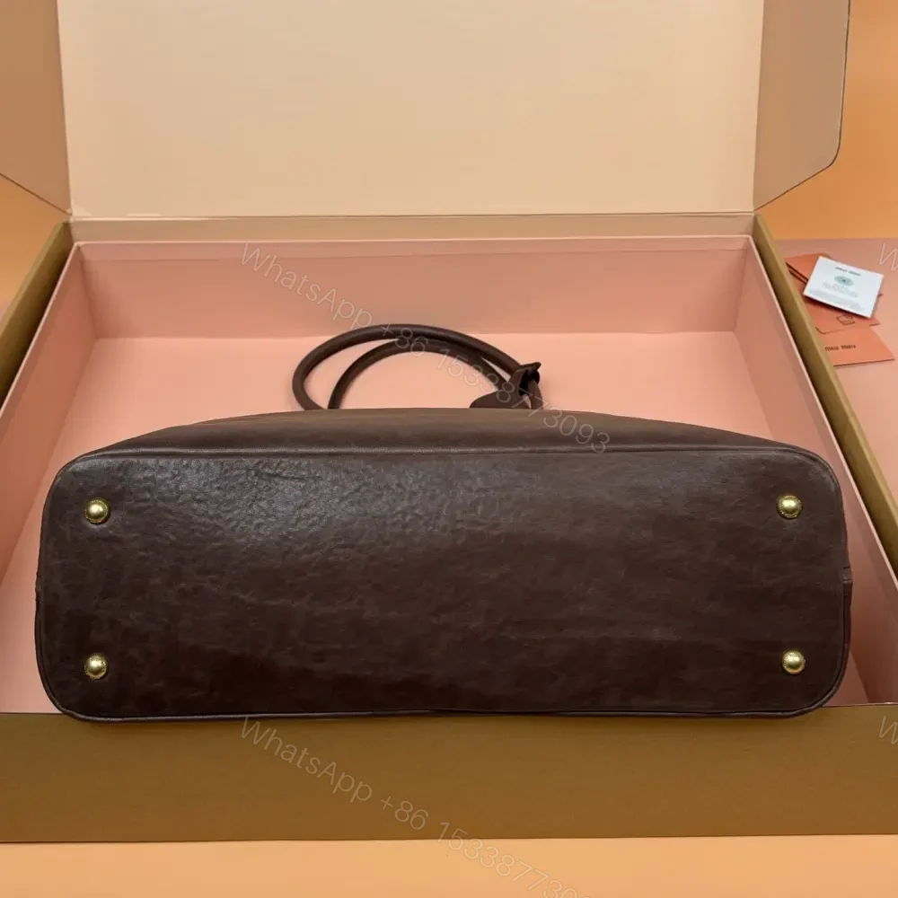 View 6 of 高仿miumiu*Aventure系列5BG291手提包石楠木色免檢版