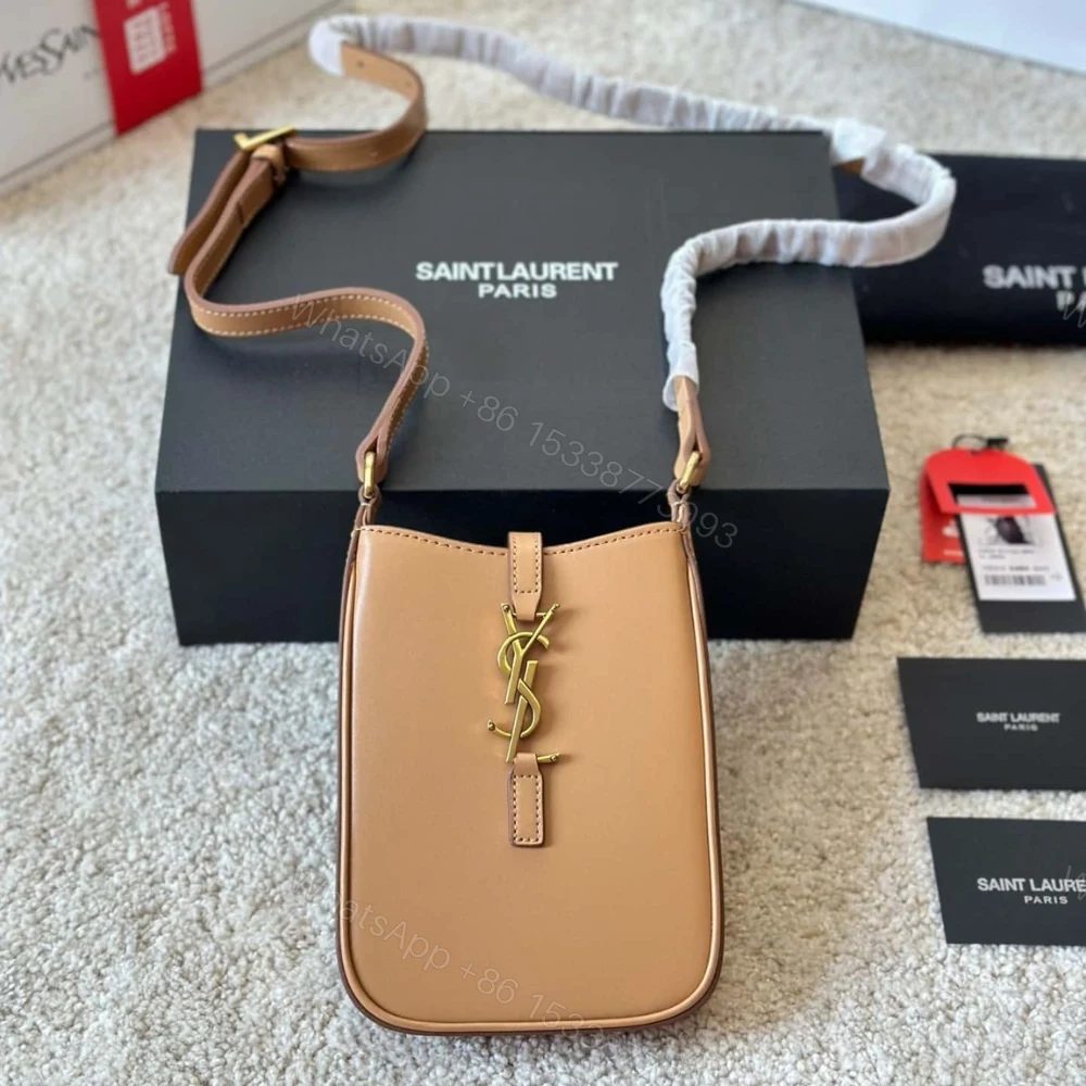 View 2 of Saint Laurent Le 5 À 7 Mini Vertical Brown 18Cm 735214BWR6W2725