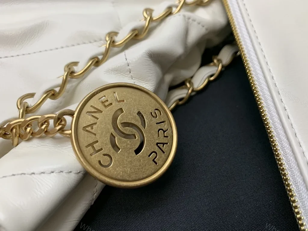 View 5 of Gold-Chain Quilted Chanel-Inspired Shoulder Bag