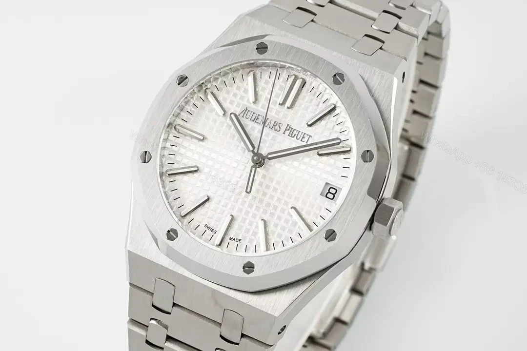 View 3 of Audemars Piguet Royal Oak 15510 Watch 41MM Stainless Steel Case White Dial Steel Bracelet Ultimate Edition AP-RO-15510-SS-WHT-41