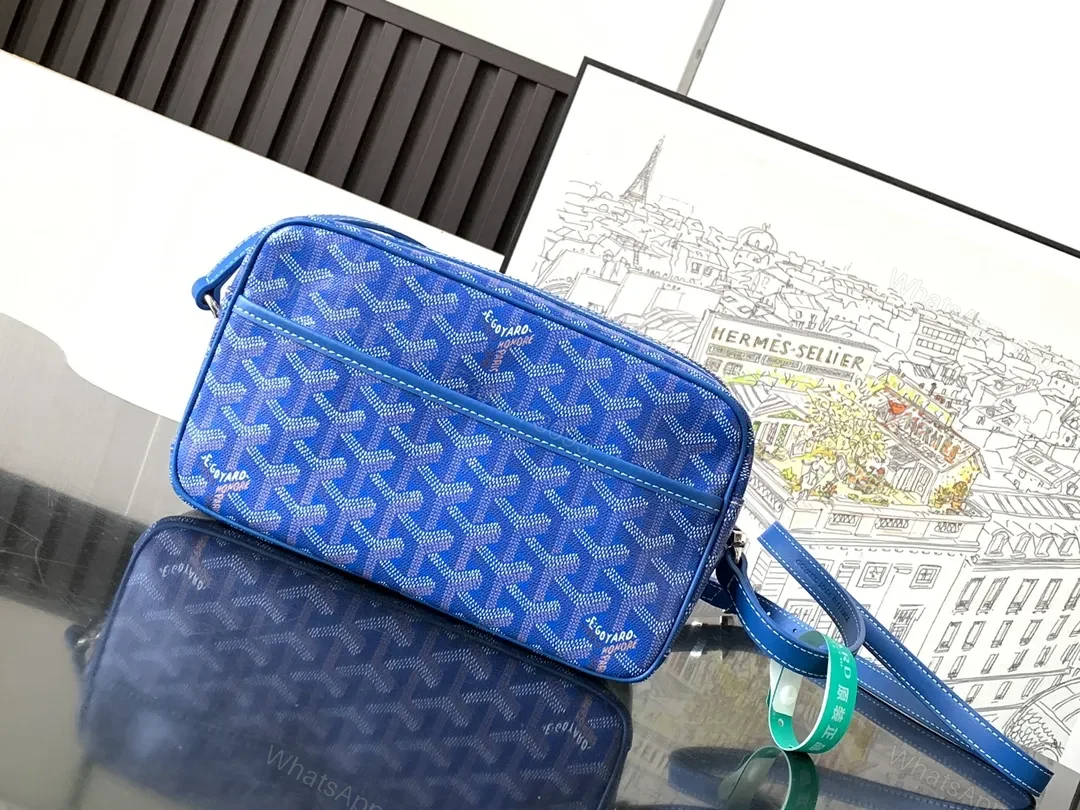 Blue Crossbody: Patterned Luxury, Everyday Convenience — view 1
