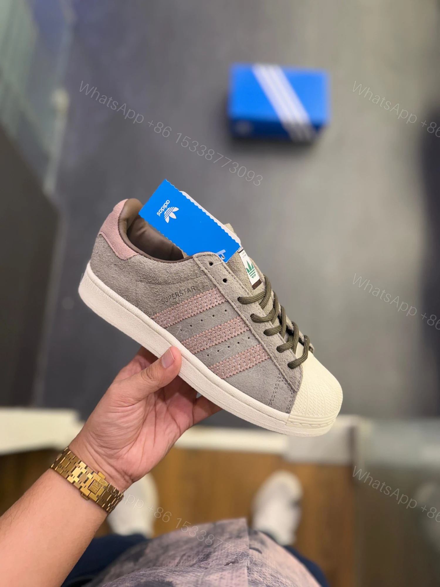 View 2 of ADIDAS ORIGINAL SUPERSTAR BROWN OFF WHITE