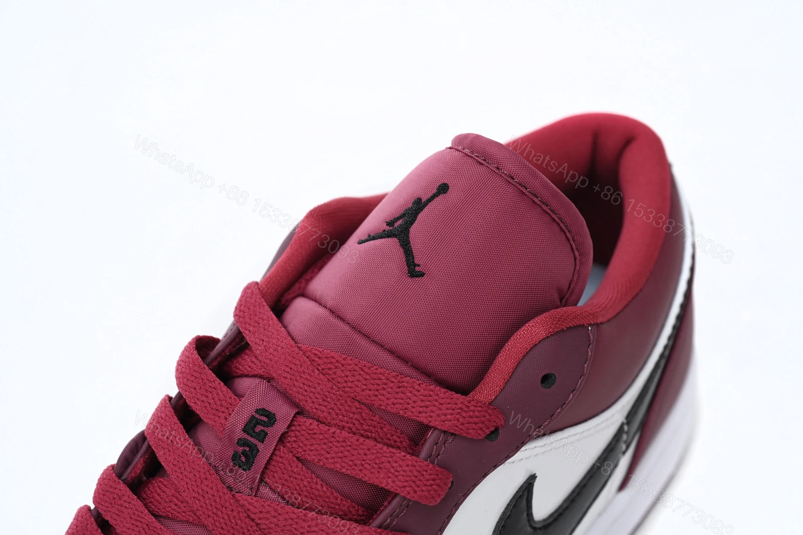 View 7 of Air Jordan 1 Low Noble Red 553558-604