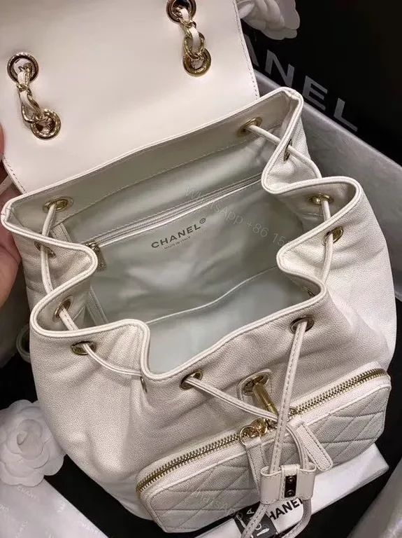 View 5 of Quilted Chanel-Inspired Backpack: Luxury Everyday Carry