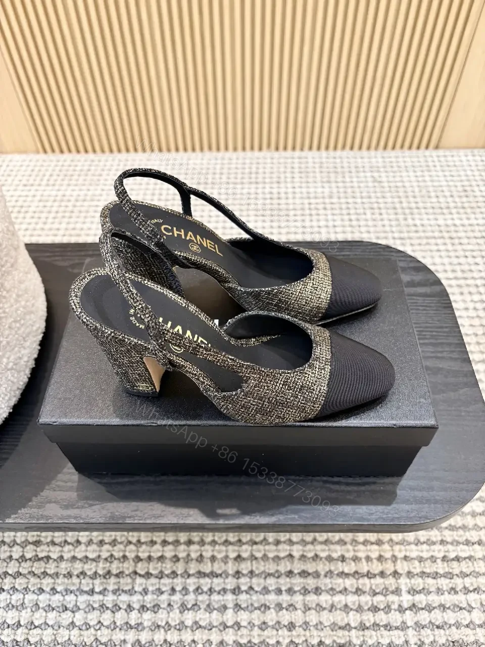 View 3 of Textured Slingback Pumps: Elegant All-Day Comfort Pumps