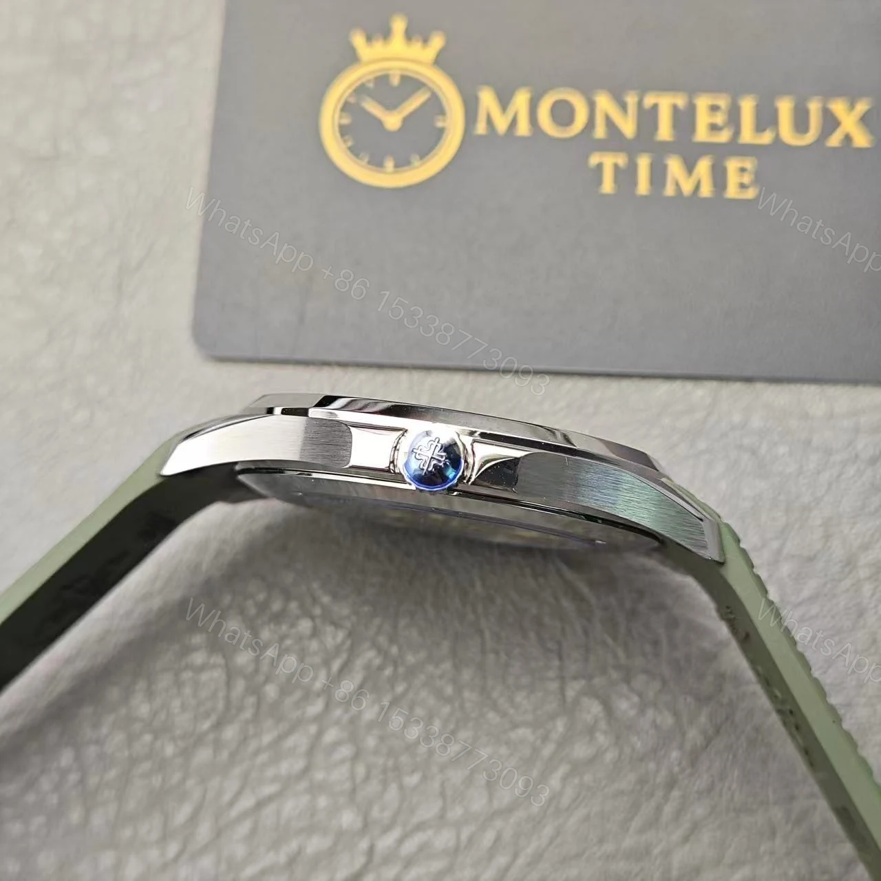 View 8 of Top Swiss Replica Patek Philippe Aquanaut Green Strap