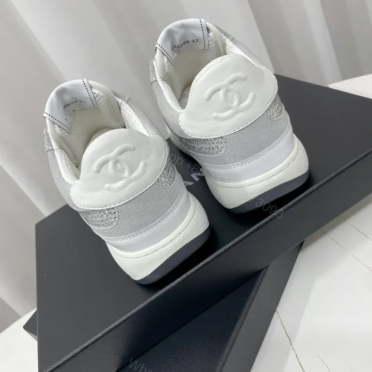 View 6 of White Chanel-Inspired Luxury Trainers with All-Day Comfort