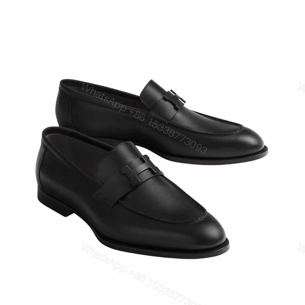 Hermes Paris Loafer Black With Black Metal H232903ZA02395 — view 1