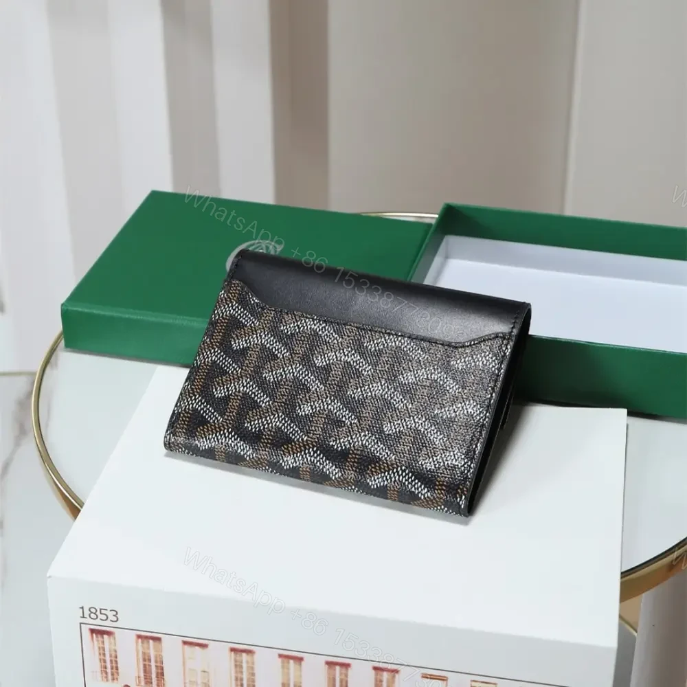 View 3 of 高仿Goyard*STGABR5拼色三折式錢夾錢包黑色免檢版