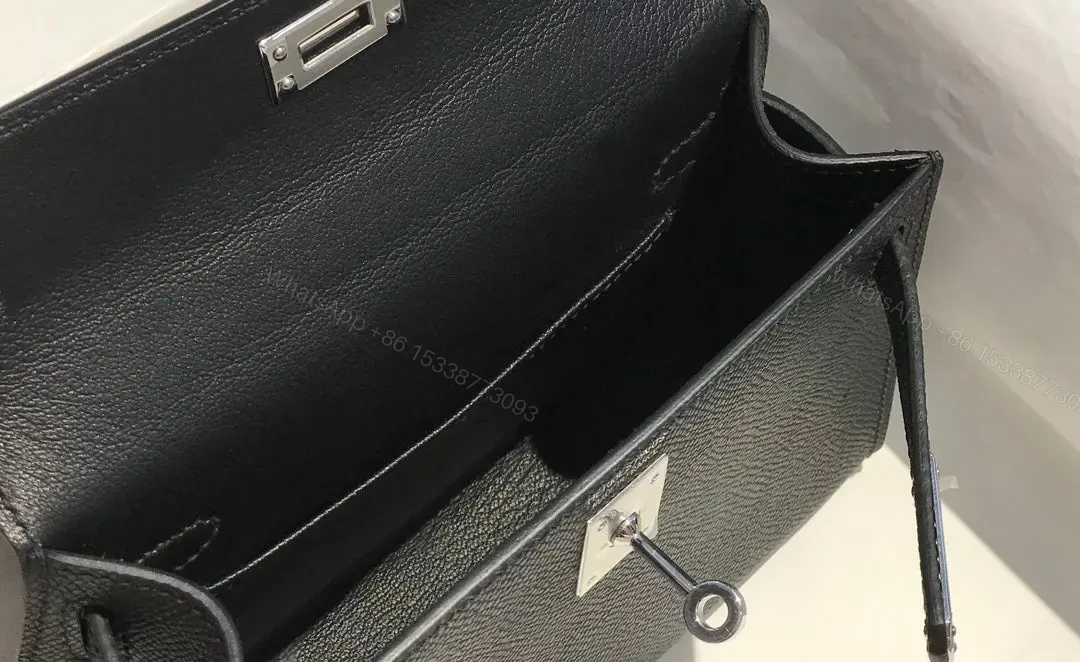 View 6 of HN MINI 20 BLACK EPSOM SILVER HARDWARE
