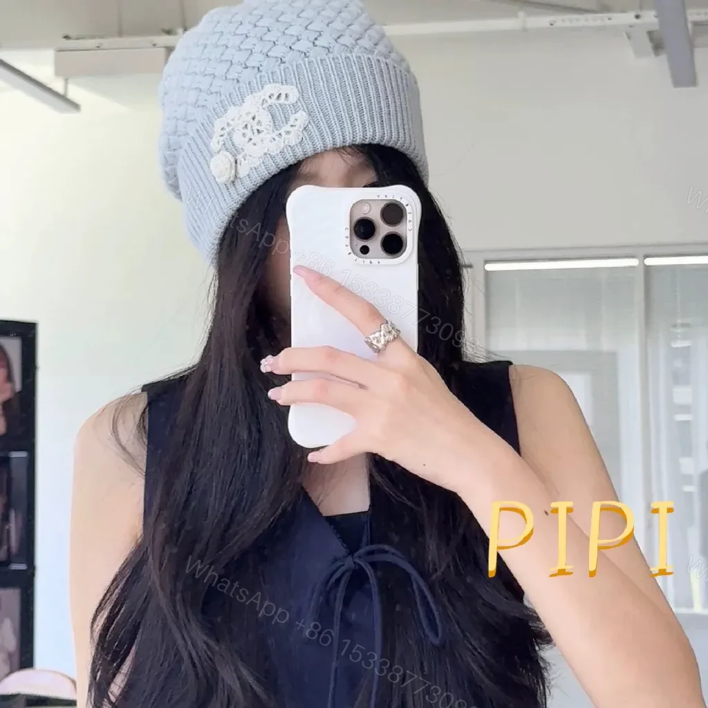 View 3 of Pastel Knit Beanie + Premium Wool + Modern Logo + Warmth & Texture + Beanie