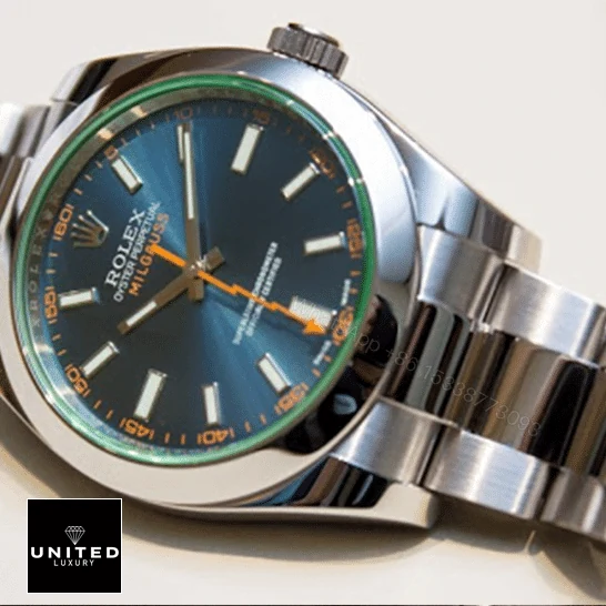 View 13 of Rolex Milgauss 116400GV-0002 Blue Dial Replica