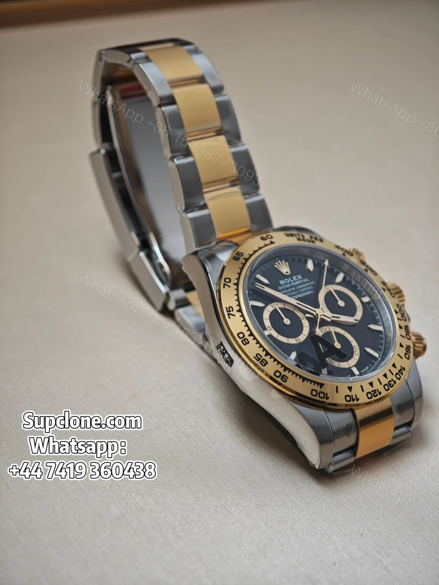 View 13 of Rolex Super Clone Daytona M126503-0003 Two-Tone Black Dial 4131 Movement
