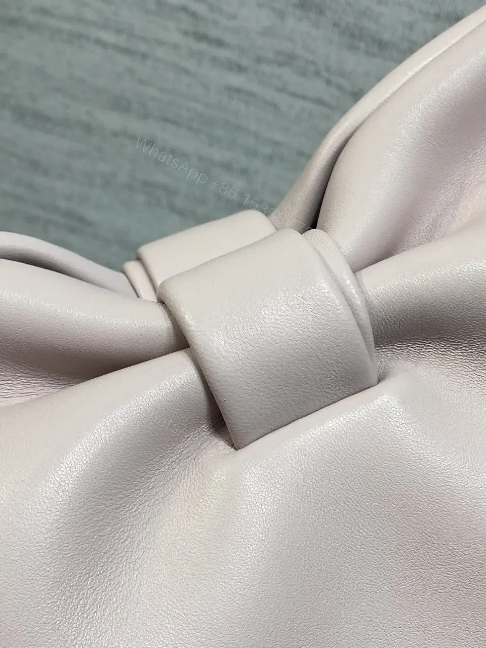 View 4 of Lavender Leather Bow Mini Bag – All-Day Elevation