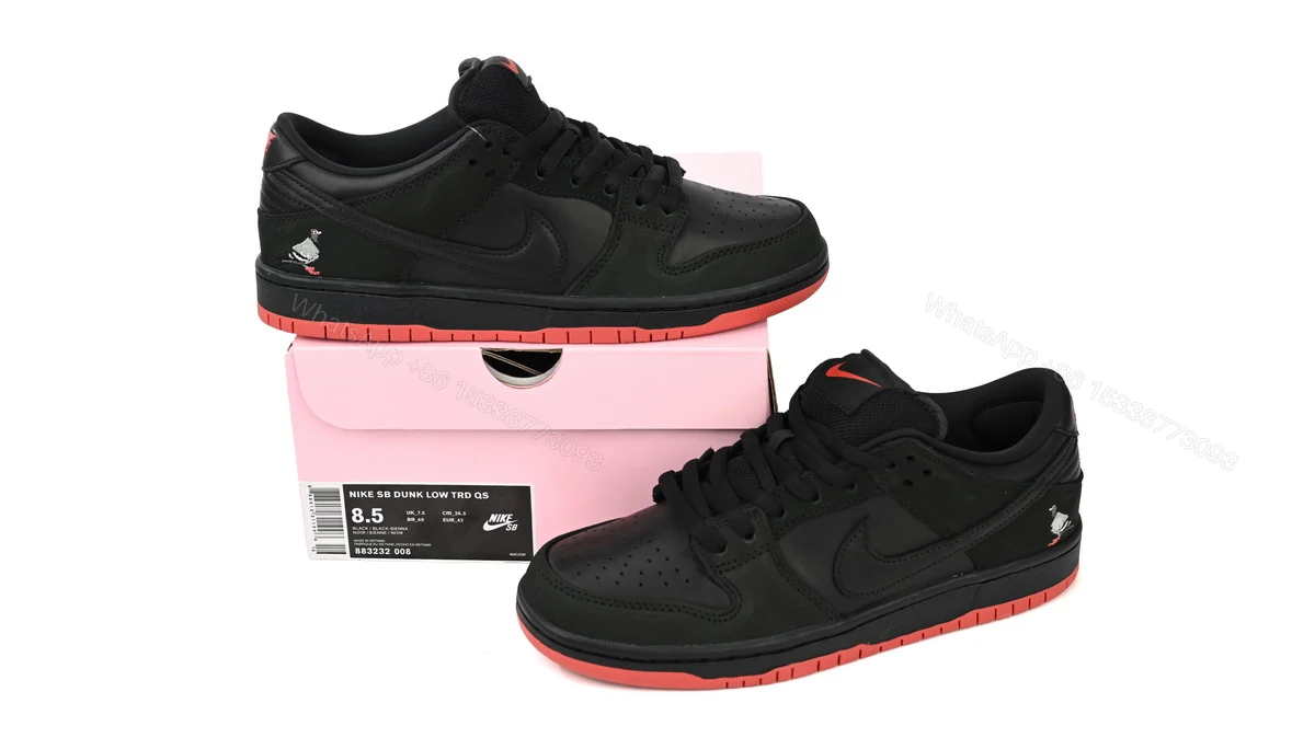 View 3 of Nike Dunk SB Low Black Pigeon 883232-008