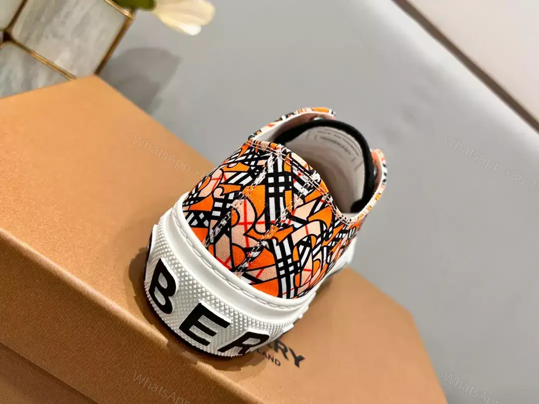 View 9 of BURBERRY CHECK COTTON SNEAKERS – BBR129