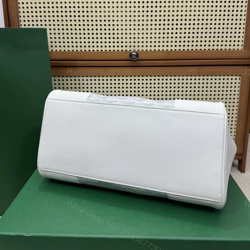 View 5 of 高仿Goyard*SAIGOC3手提托特包雙拼白色大號免檢版