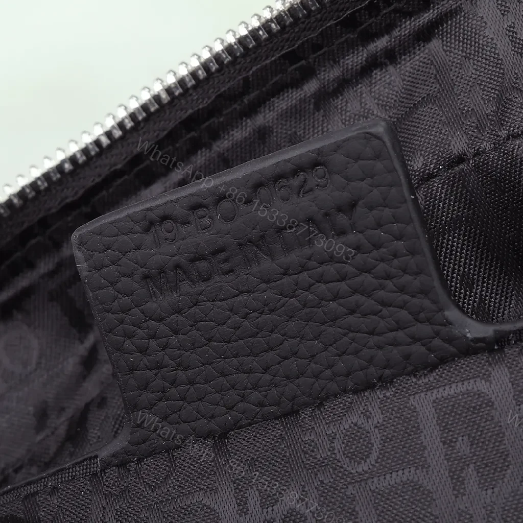 View 2 of Monogram Textured Leather-Suede Messenger Bag