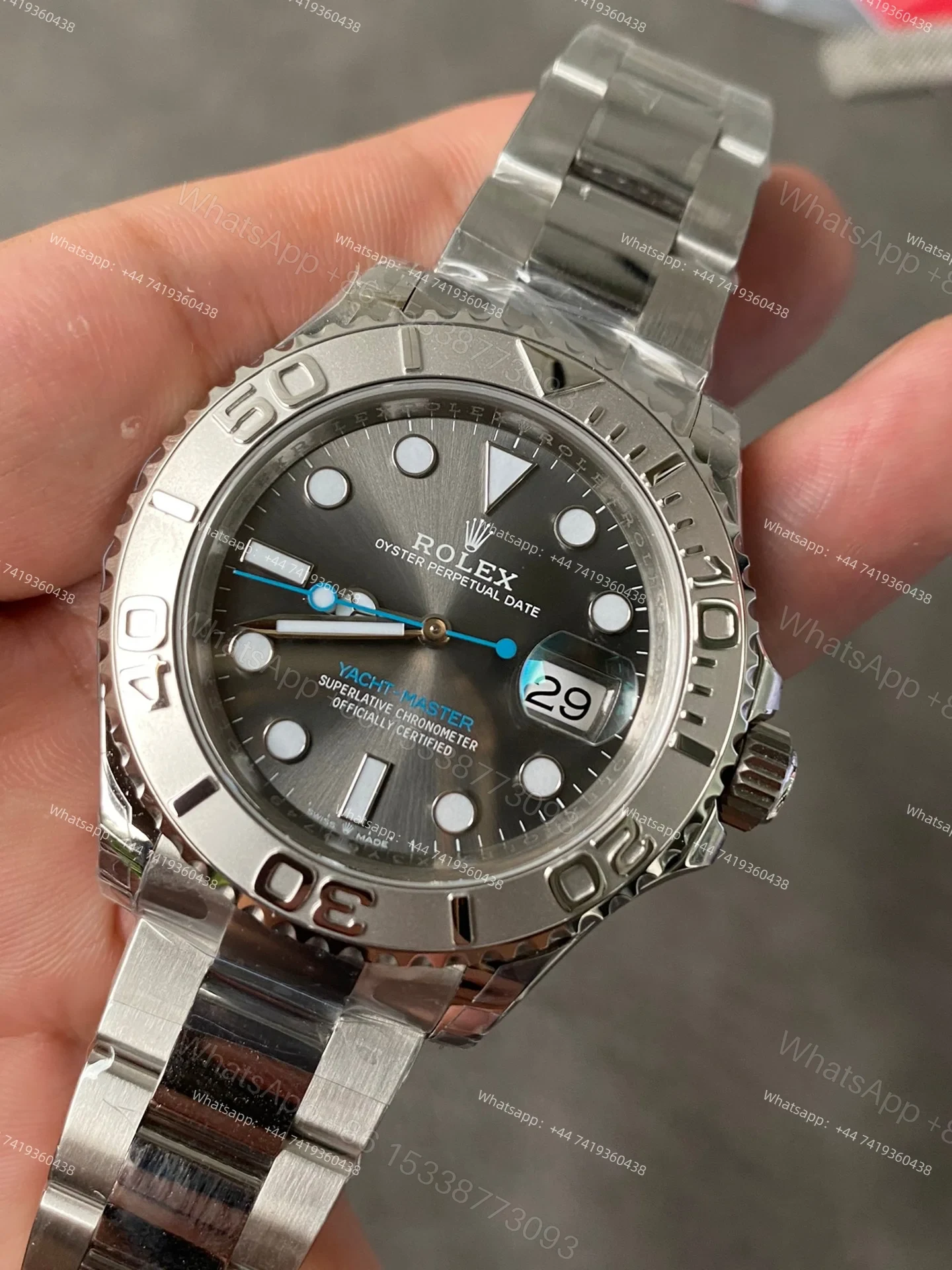 View 4 of Rolex Yacht-Master M126622-0001 1:1 Replica Rhodium Slate Grey Dial 40MM 3235 Movement Super Clone Watch