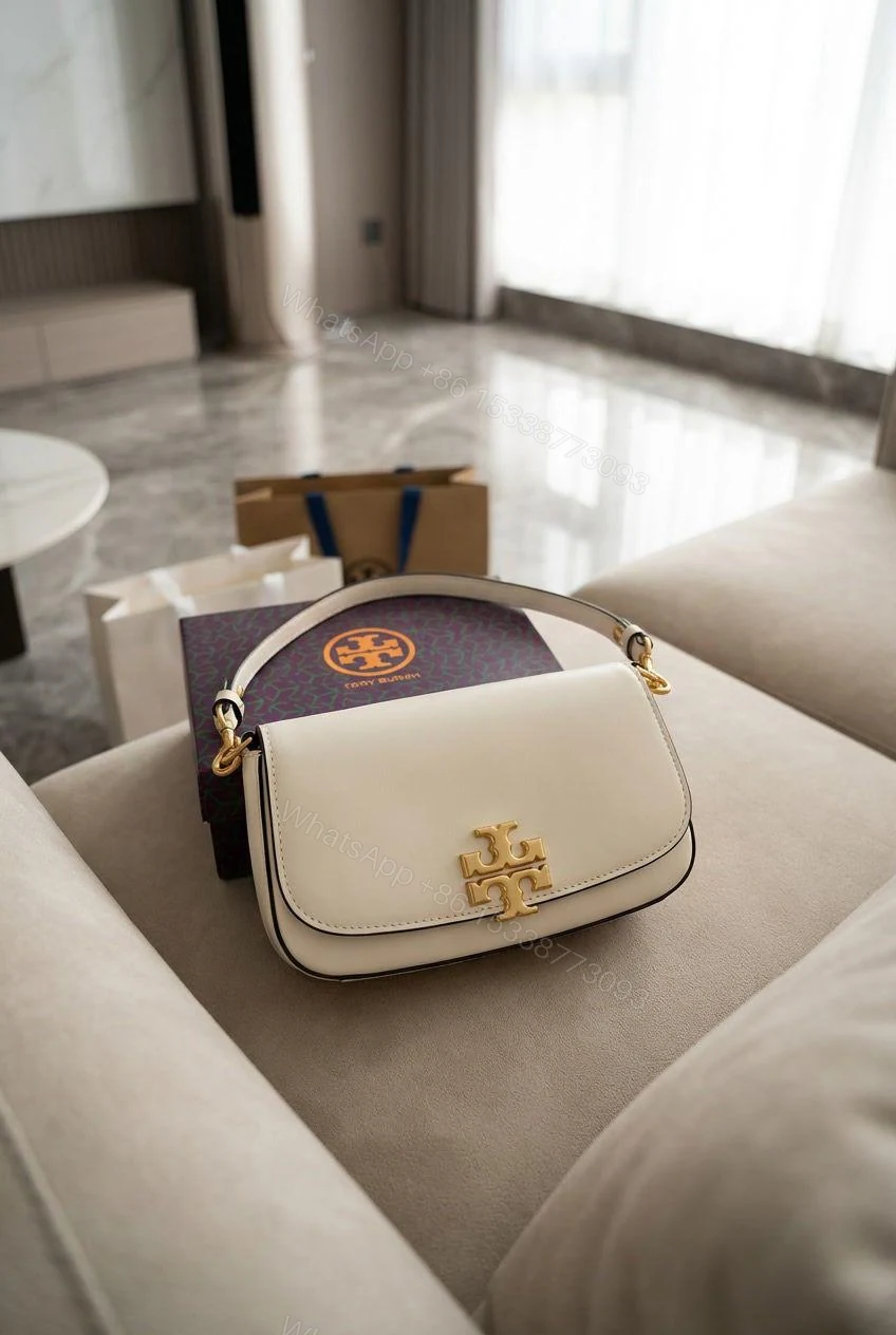 View 2 of Tory Burch Britten Convertible Crossbody Bag In Leather First Copy | AAA+ Replica