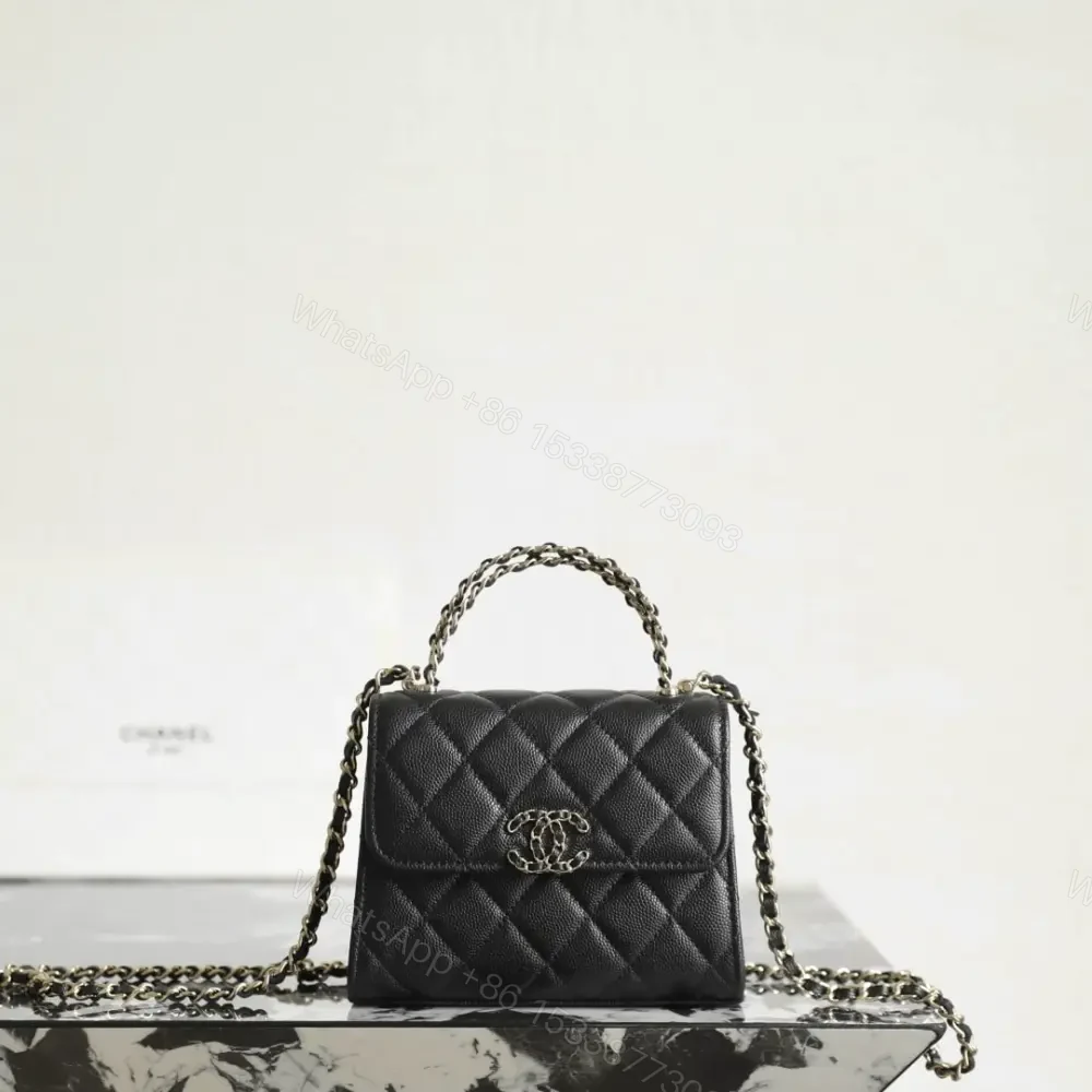 View 3 of 高仿Chanel*23P系列AP3237豎版Kelly手袋黑色免檢版