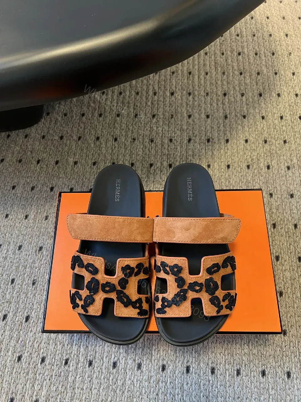 Muted tan + suede-inspired + Sandal + All-day comfort + Slider sandal — view 1