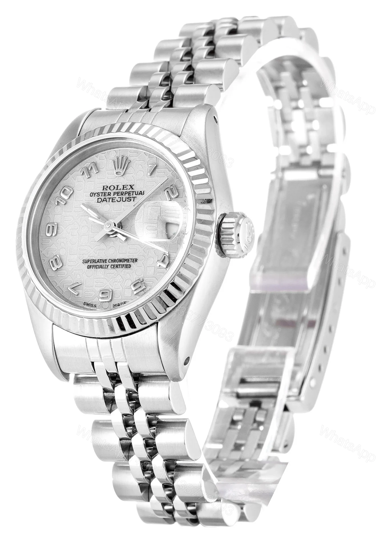 View 2 of Replica Rolex Lady-Datejust Silver Dial 69174 26 mm