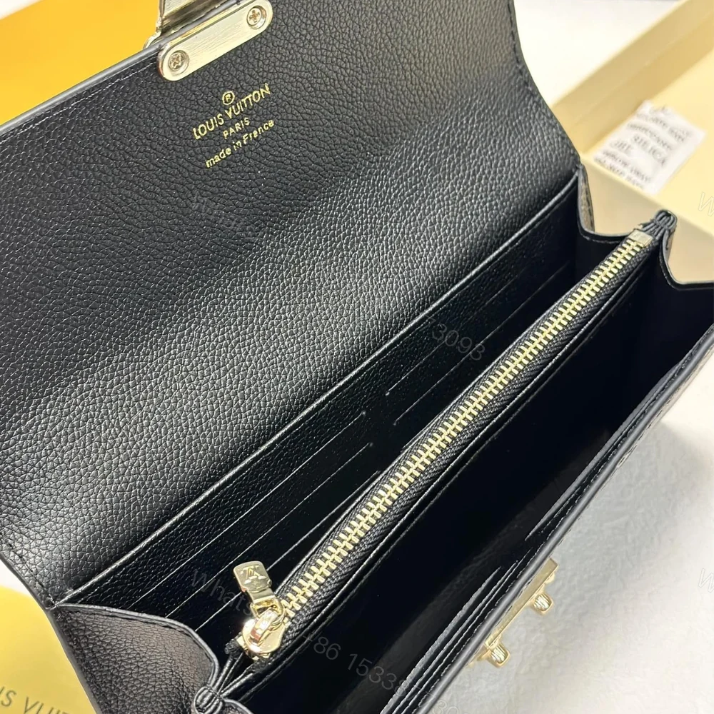 View 10 of LOUIS VUITTON SARAH WALLET MONOGRAM EMPREINTE BLACK 19CM M82638