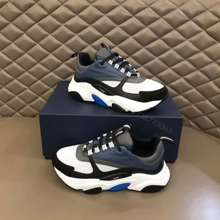 View 2 of B22 SNEAKER TECHNICAL MESH WITH AND CALFSKIN – CD113