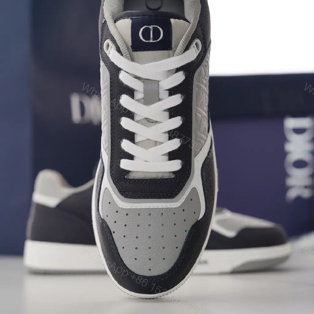 View 5 of Monochrome Leather Sneaker: Luxe-Casual Comfort Understated Embossing