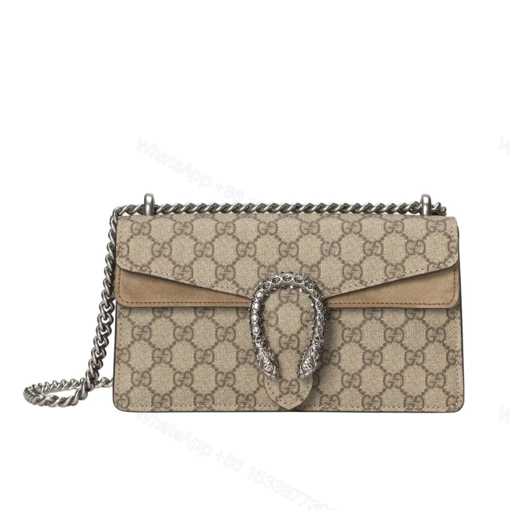 Gucci Dionysus Small Shoulder Bag Beige And Ebony 25Cm 499623 92TJN 8660 — view 1