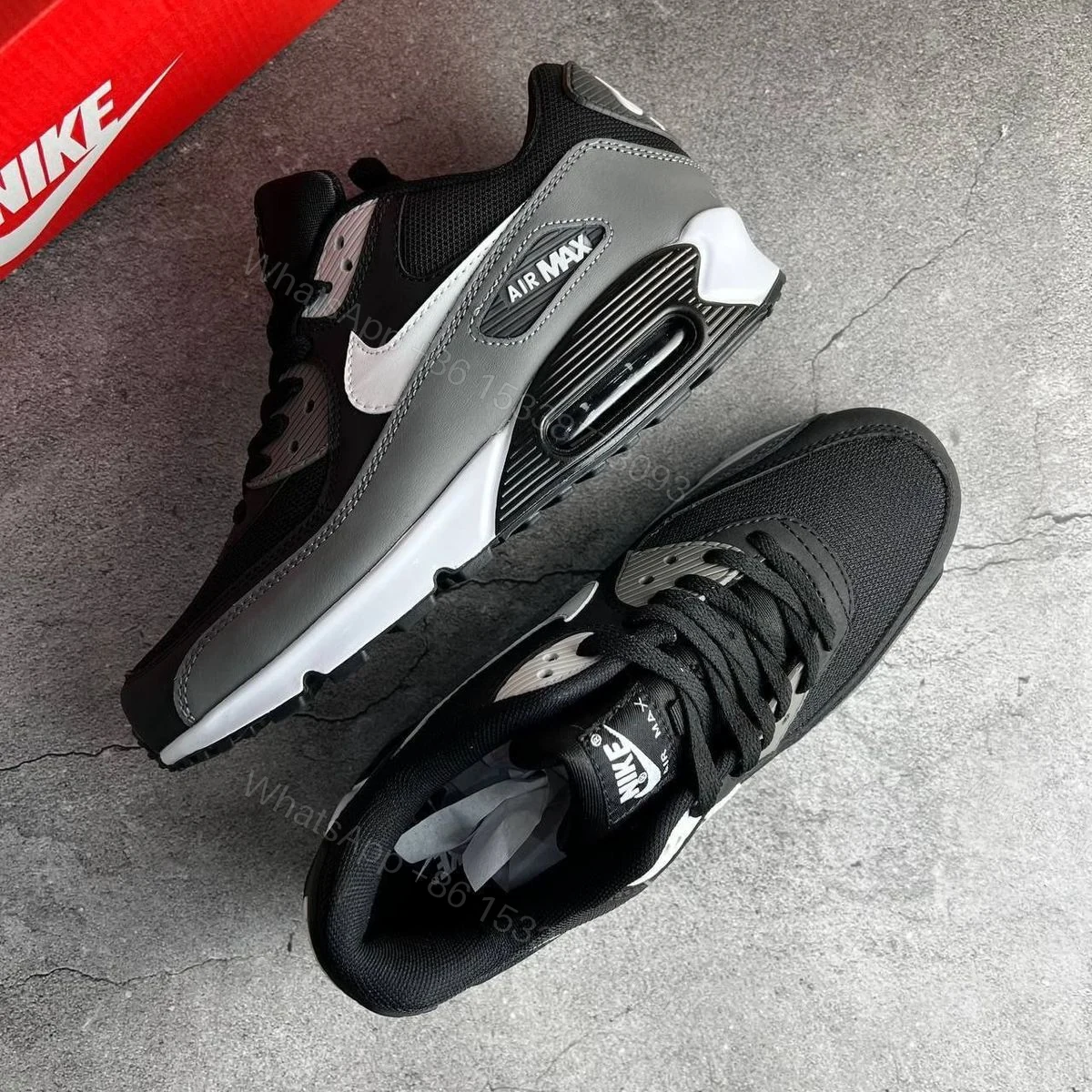 View 2 of FIRST COPY NikeeAirmax 90 Essential Black