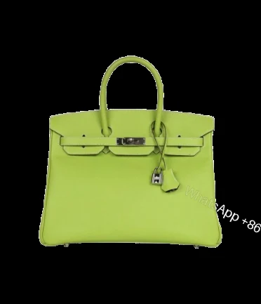 Hermès Birkin 35 Kiwi Candy Epsom Palladium Hardware — view 1