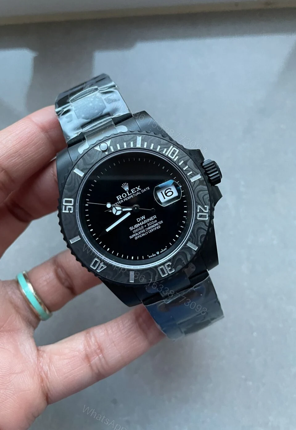 View 4 of VSF FACTORY 1:1 Rolex Submariner DiW 904L DLC Graduated Blue Dial VS3135