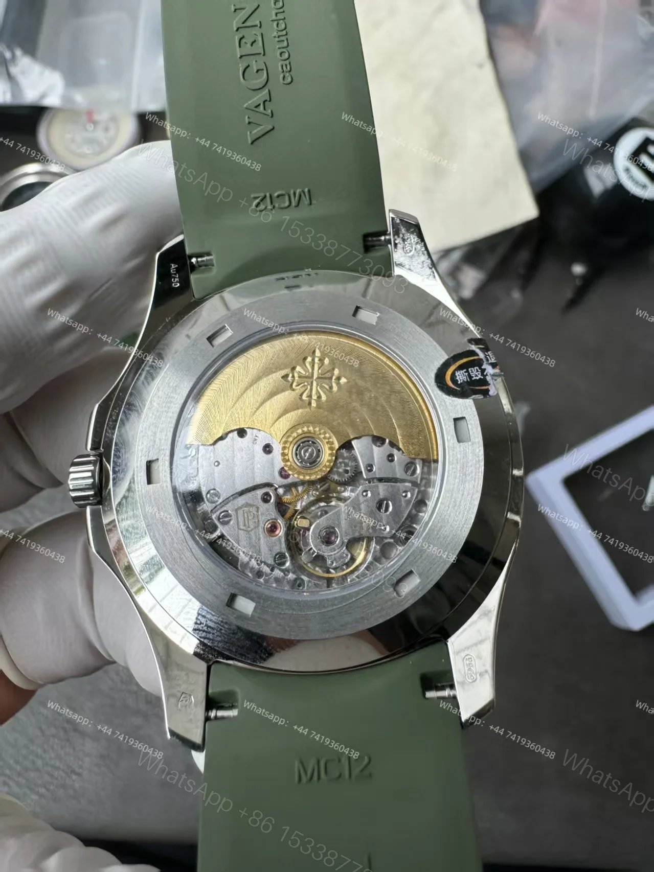 View 13 of Patek Philippe Super Clone Aquanaut 5168G-010 Khaki Green 42.2MM