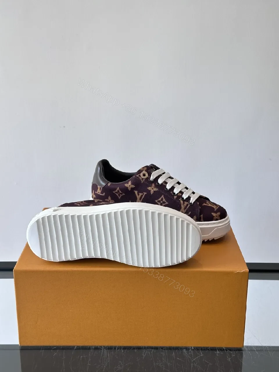 View 7 of Bold Monogram Sneakers: Luxury Comfort, LV-inspired Monogram
