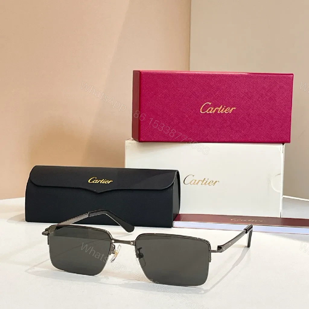 View 4 of Chic Minimalist Square Sunglasses: Subtle Cartier-Inspired Luxury