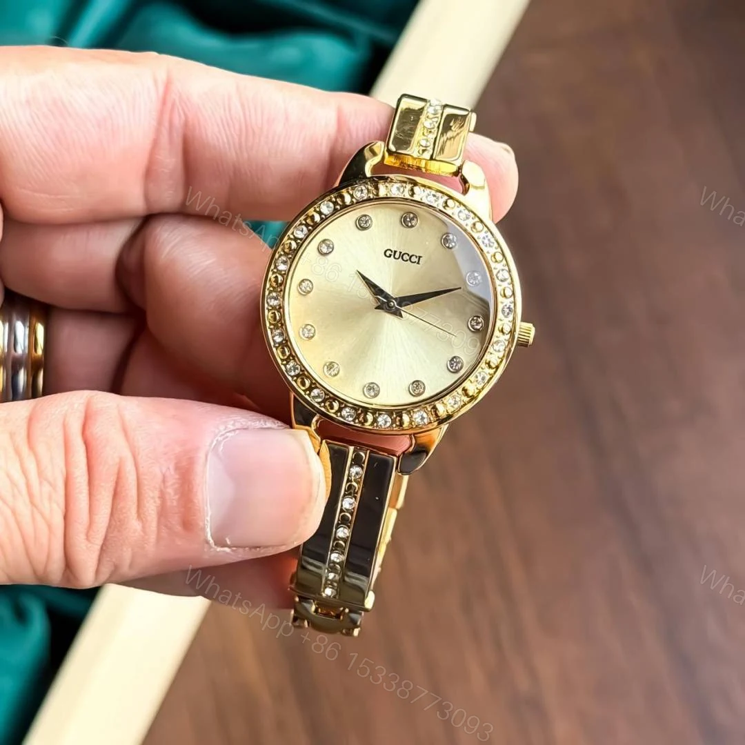 View 4 of First Copy Gucci Ladies Japan Movement Gold To Gold Dial Watch For Women