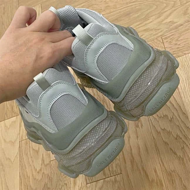 View 9 of BALENCIAGA MEN’S TRIPLE S SNEAKER CLEAR SOLE – BB197