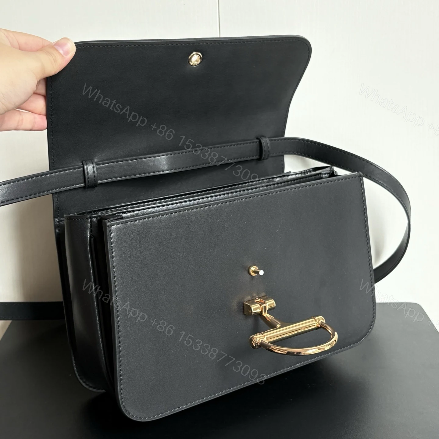 View 5 of Gucci Siena Small Top Handle Bag Black 19Cm